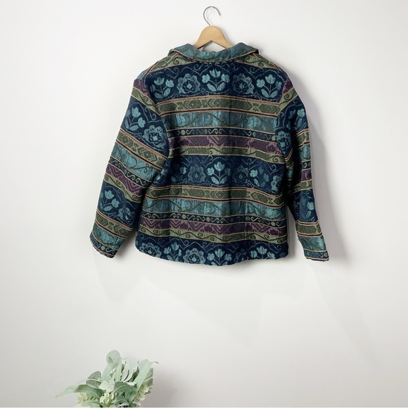 [Coldwater Creek] Women's Southwestern Vintage Button Down Tapestry Jacket - Picture 4 of 5